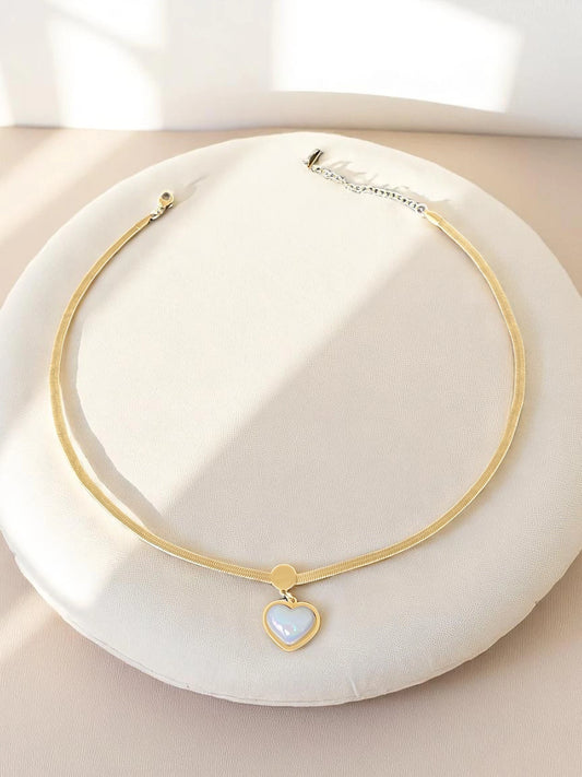 Perla Cuore Gold Kolye