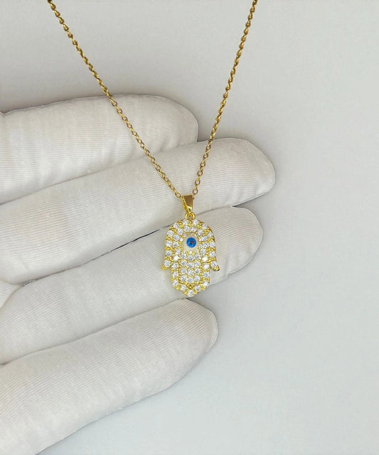 Hamsa Gold Kolye