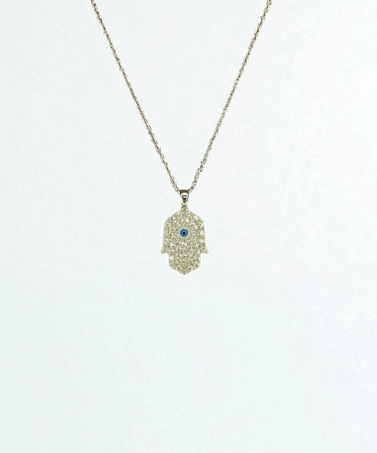 Hamsa Silver Kolye
